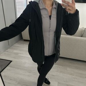 Avalanche Black Utility Jacket with Hood